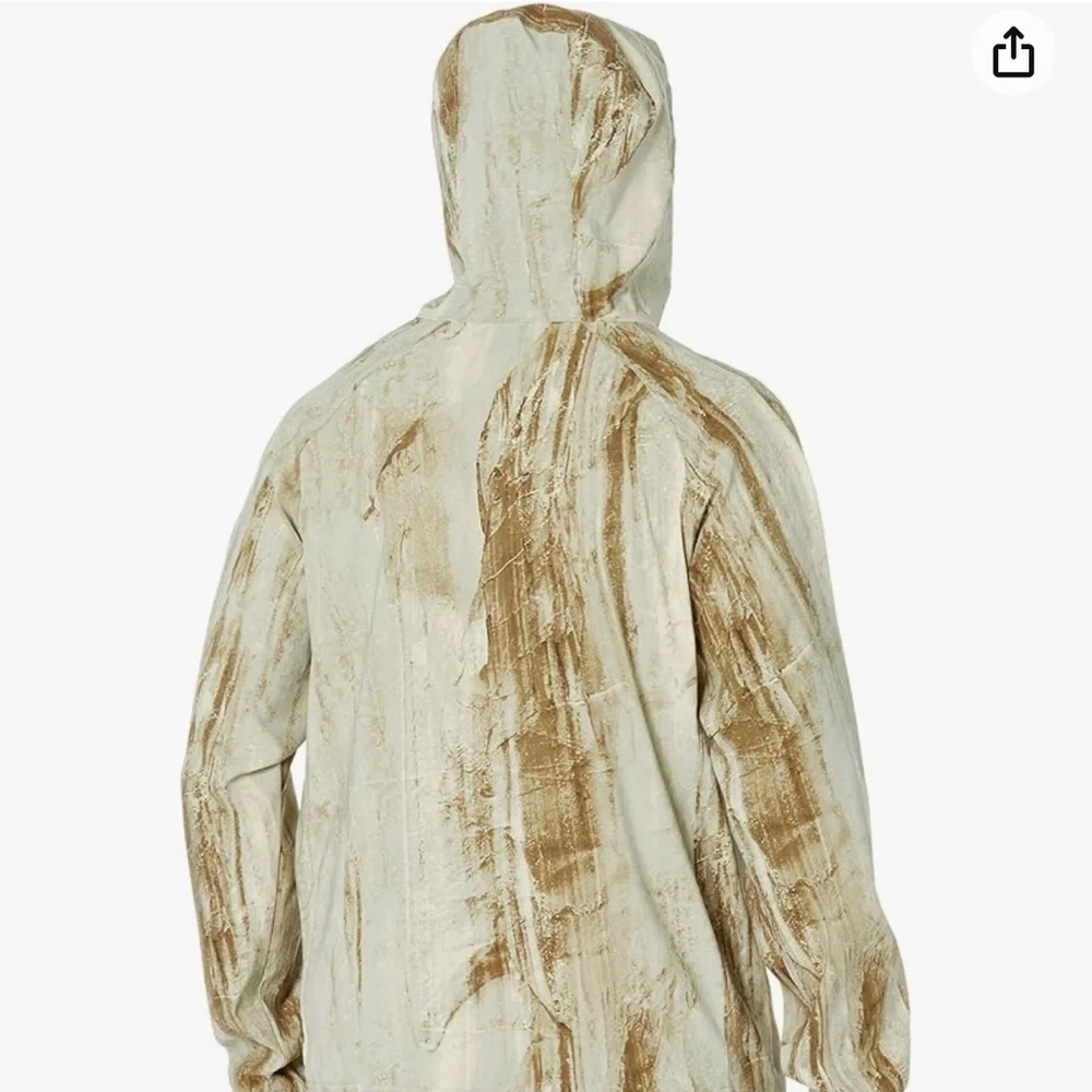 NWT NORTHFACE men’s print class v pullover in tea green granitic rock print XL